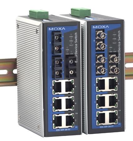 MOXA EDS-309-3M-ST 总代理 多模光纤交换机