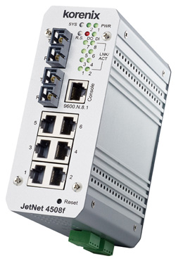 广东Korenix总代理JetNet 4508f-s销售 光纤交换机