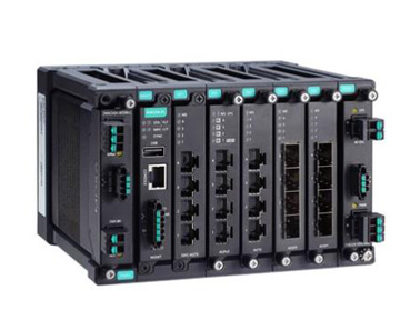 Moxa MDS-G4020-L3 系列20G 端口三层全千兆模块化网管型工业以太网交换机