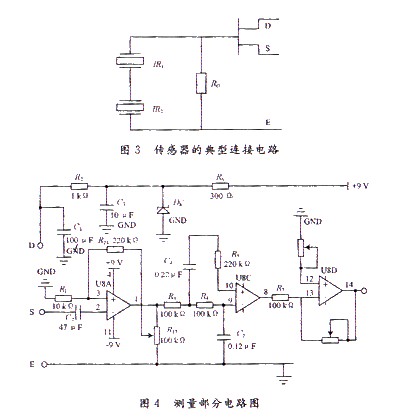 红外线人体测温仪电路的设计如图