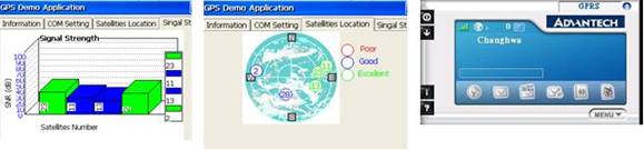 研华推出具有 GPS与 GPRS 通讯软件解决方案 GUI 的无线模块如图