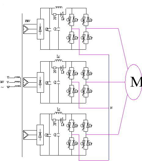 3 kV变频器构成原理图