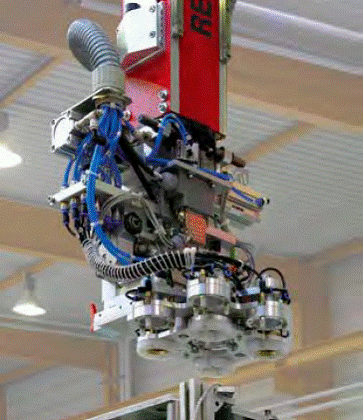线性机器人用于处理不同形状的部件
