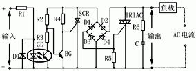 图2交流型SSR的电原理图