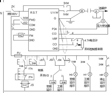 艾默生变频器在油田系统中的应用如图