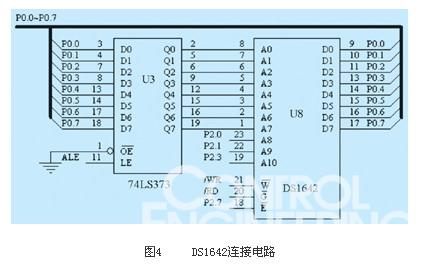 图4     DS1642连接电路