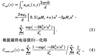 快速响应电容式湿度传感器感湿薄膜设计如图