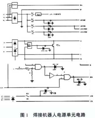 焊接机器人系统中的电源电路分析如图