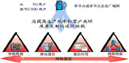 大中型企业语音通信方案如图