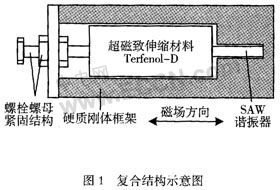 GMM和SAW谐振器复合磁传感器设计与分析如图