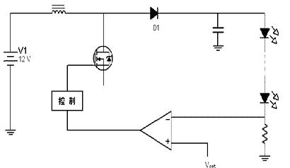 标准的LED驱动简图