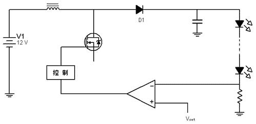 标准的LED驱动简图
