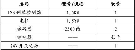 伺服系统硬件配置