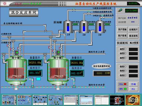 图37混合反应车间监控画面